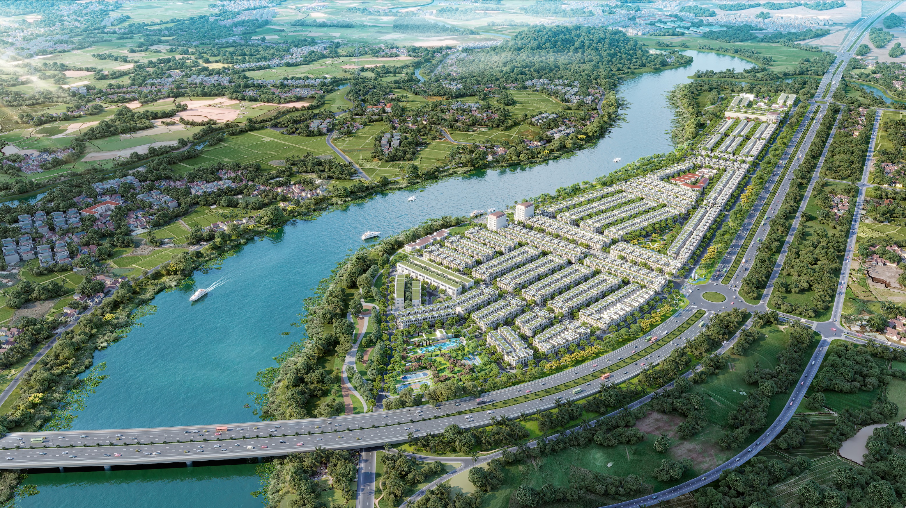 Quy hoạch ven sông Hà Thanh: “Dải lụa” sinh thái giữa lòng thương đô logistics